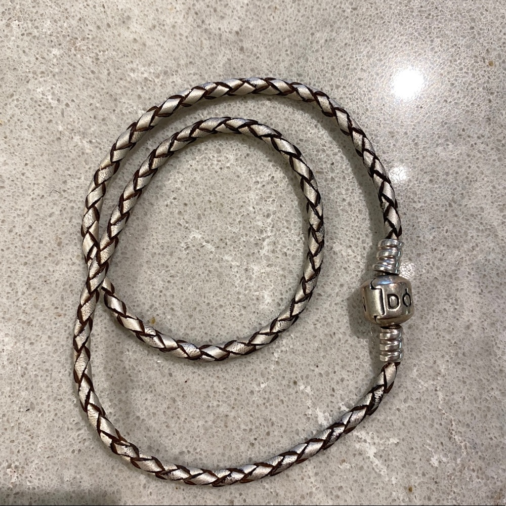 Pandora leather double wrap bracelet